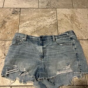 Distressed Denim Women's Shorts